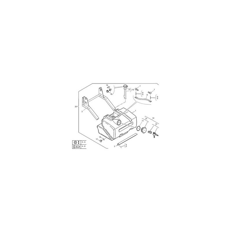 Réservoir GO 130L plastique pour Renault Midlum - 5001863188