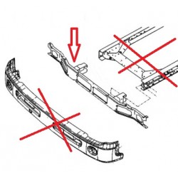 Support de Pare Choc pour Renault Maxity 7485145363