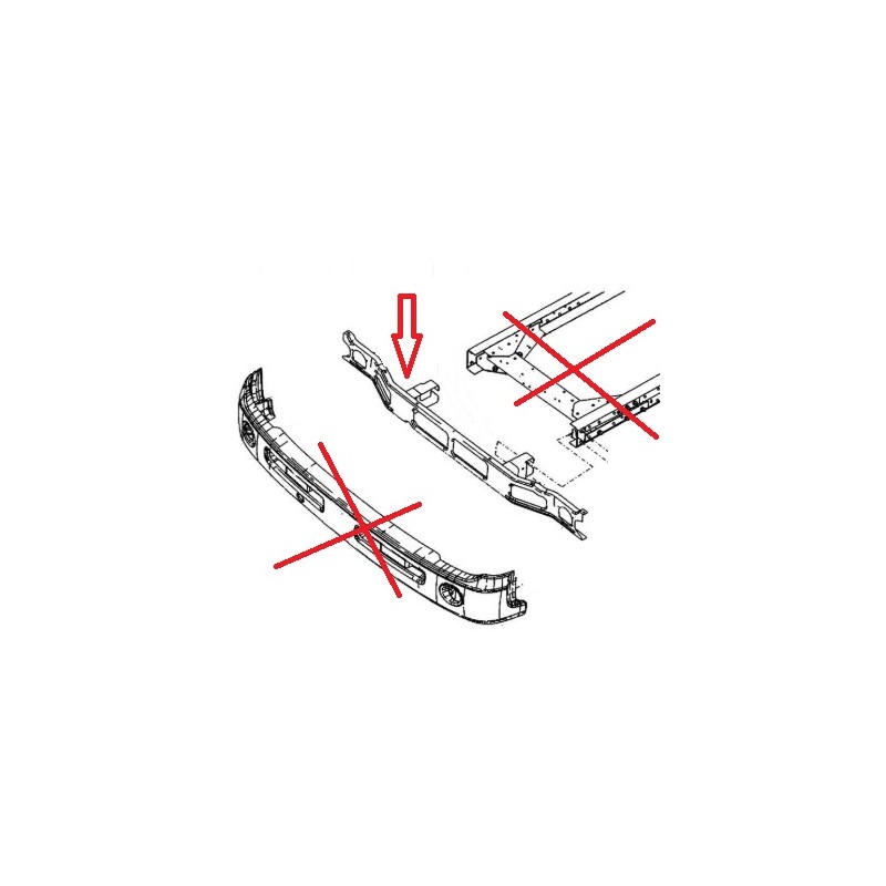 Support de Pare Choc pour Renault Maxity 7485145363