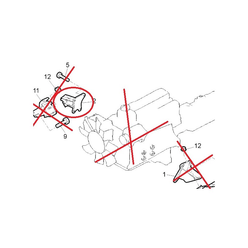 Support Moteur Droit pour Renault Maxity 5001869348