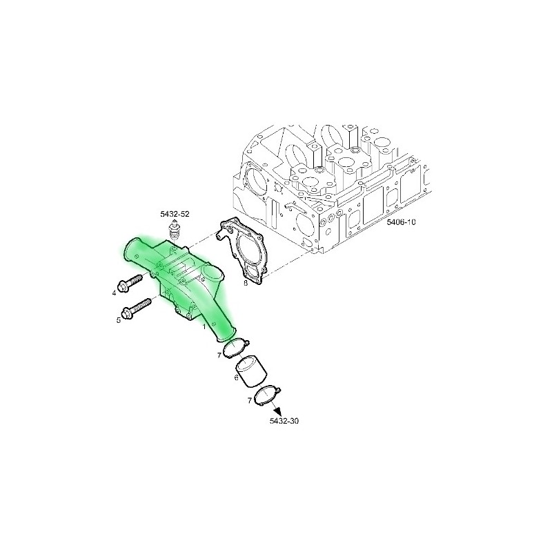Thermostat pour Iveco 5801543260