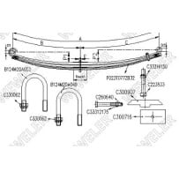 Kit renfort de lames avant pour Renault Trucks 5010294204