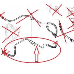 Tube de canalisation hydraulique pour Renault Trucks Kérax - 5010488342