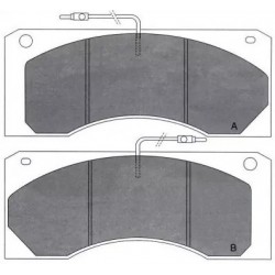 Jeu de 4 plaquettes de frein pour Renault 5000814345 - 5001823557