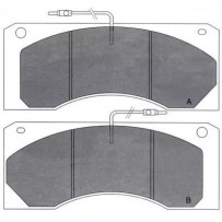 Jeu de 4 plaquettes de frein pour Renault 5000814345 - 5001823557