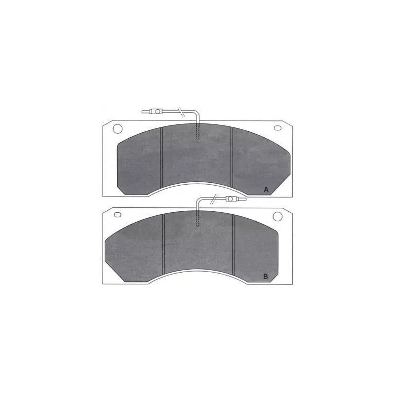 Jeu de 4 plaquettes de frein pour Renault 5000814345 - 5001823557