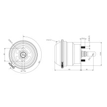 Cylindre de frein Arrière pour Iveco 504191316