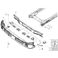 Support de pare choc gauche pour Renault Trucks 5001874992