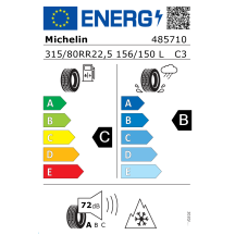 PNEU 315/80R22.5TL X MULTI Z 156/150L  Michelin 3PMSF