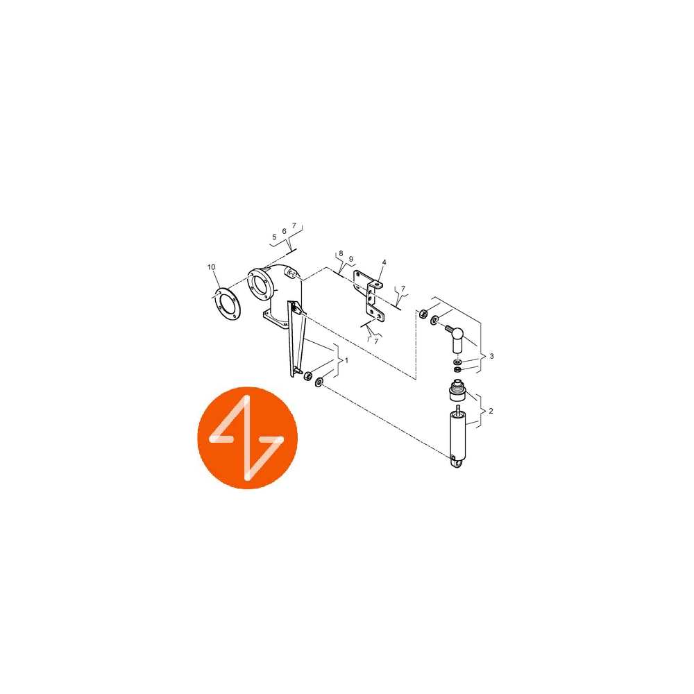 Frein ech. complet pour Renault Midlum 5001869101