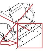 Jupe d'aile avant droit pour Renault Trucks Midlum