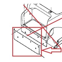 Jupe d'aile avant gauche pour Renault Trucks Midlum
