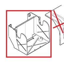 Caisson boite à batterie pour Renault 7420806865