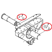 Ferrure support pivot de balancier pour Renault 5010064760