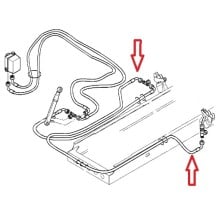Flexible de Cabine, de verrouillage D à verrouillage G pour Renault 5001866360