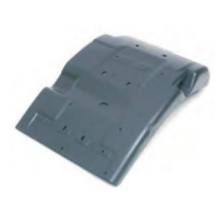Aile garde boue Arrière de cabine Droite Gris/Noir pour Iveco 500318338