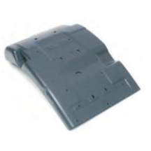 Aile garde boue Arrière de cabine Gauche Gris/Noir pour Iveco 500318293