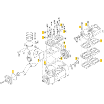 Kit de réparation pour compresseur d'air pour MAN TGA/X/S - 81541016055