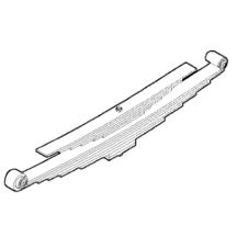 Lames de ressort arrière 13 éléments + 1 cale pour Iveco 5801644084