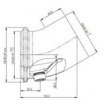 Coude de sortie de silencieux d'échappement pour Renault 7421755933 - 7422718016