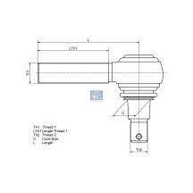 Rotule pour DAF 0648637 / DAF 1399725