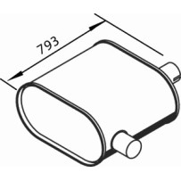 Silencieux échappement pour PREMIUM