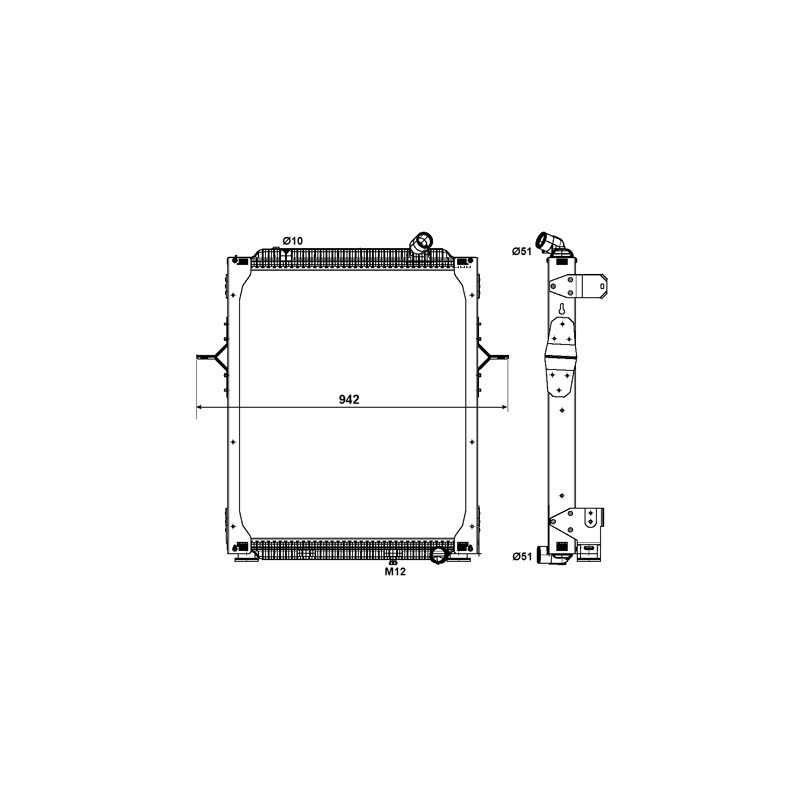 Radiateur eau pour Renault