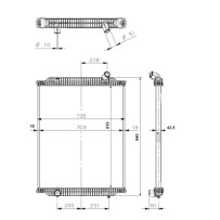 Radiateur eau pour Renault