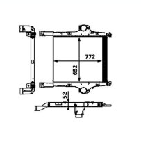 Radiateur air / intercooler pour Iveco