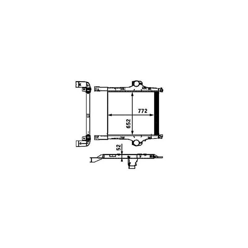 Radiateur air / intercooler pour Iveco
