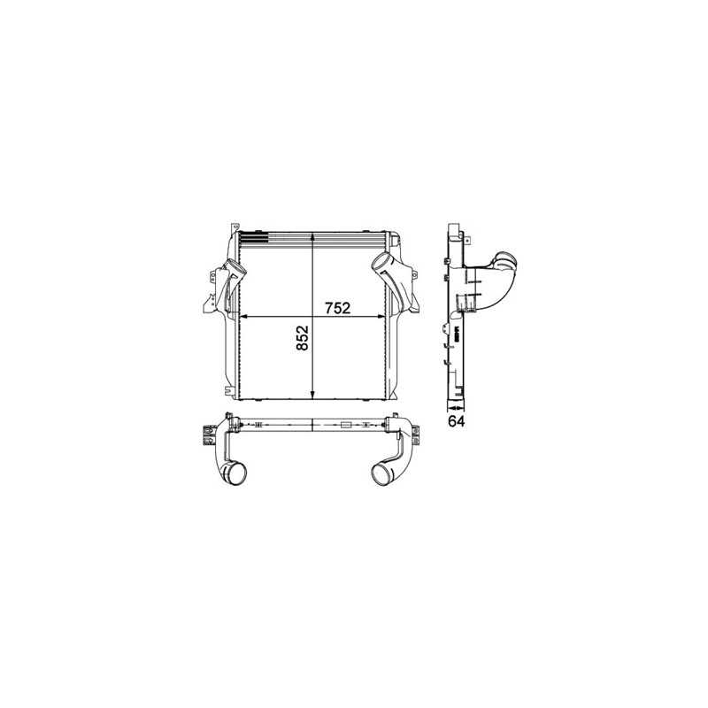 Radiateur air / intercooler pour Mercedes Benz