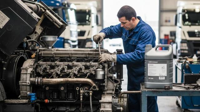 Combien de litres d'huile mettre dans un camion ?