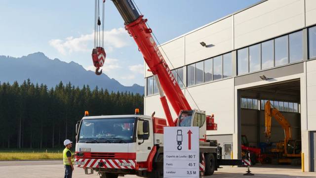 Camion Grue (Capacité de Levage, Poids, Largeur)