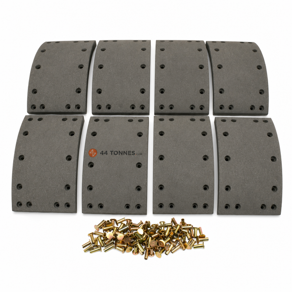 Kit de garnitures de frein à tambour essieu arrière pour DAF - 0070709 0070710 0682421
