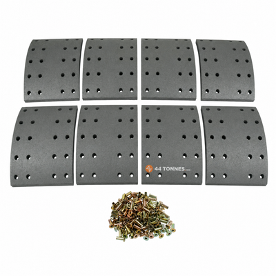 Kit de garnitures de frein à tambour pour DAF - 0682429 0682862 0683038 — réf. 44T-GHFFET, pièce détachée poids lourd