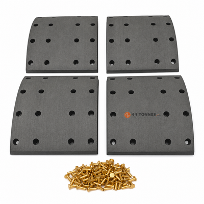 Kit de garnitures de frein à tambour essieu arrière pour SCANIA - 1535252 1535252S 551127 — réf. 44T-HNQGBY, pièce détachée poids lourd