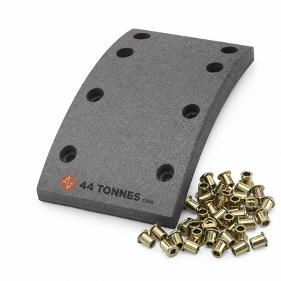 Kit de garnitures de frein à tambour essieu arrière pour MAN - 81502216037S2 81502216039 81502216055S2 — réf. 44T-HP6GRM, pièce détachée poids lourd