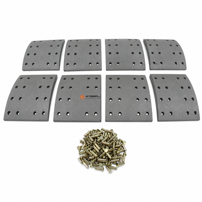 Kit de garnitures de frein à tambour essieu arrière pour DAF - 0682101 0682105 0682107 — réf. 44T-MD35TV, pièce détachée poids lourd