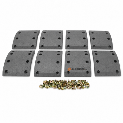 Kit de garnitures de frein à tambour essieu avant pour MAN - 81502210616 81502210675 81502210873 — réf. 44T-NQ4TJC, pièce détachée poids lourd
