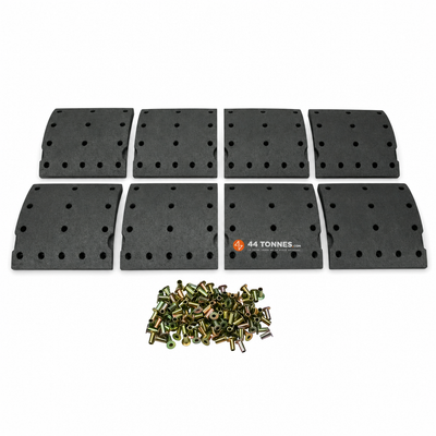 Kit de garnitures de frein à tambour essieu arrière pour VOLVO - MERCEDES-BENZ 5001868089 — réf. 44T-PHQ8Q4, pièce détachée poids lourd