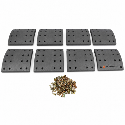 Kit de garnitures de frein à tambour essieu arrière pour DAF - 0356501 0356502 0356561 — réf. 44T-V2QSBW, pièce détachée poids lourd